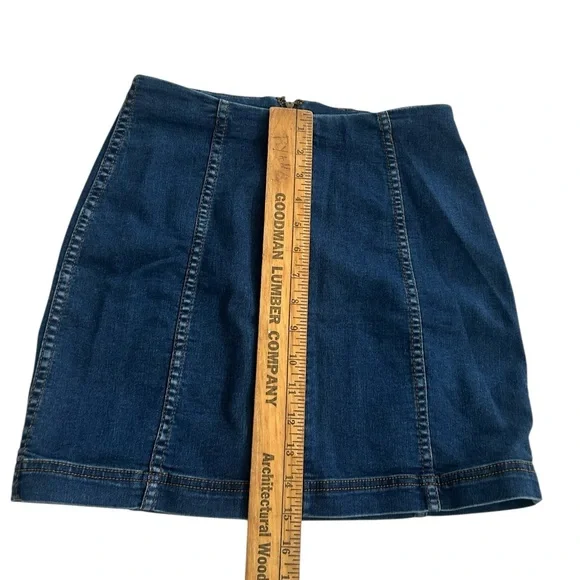 Free People Modern Femme Denim Mini Skirt size women’s 4 - Picture 8 of 8